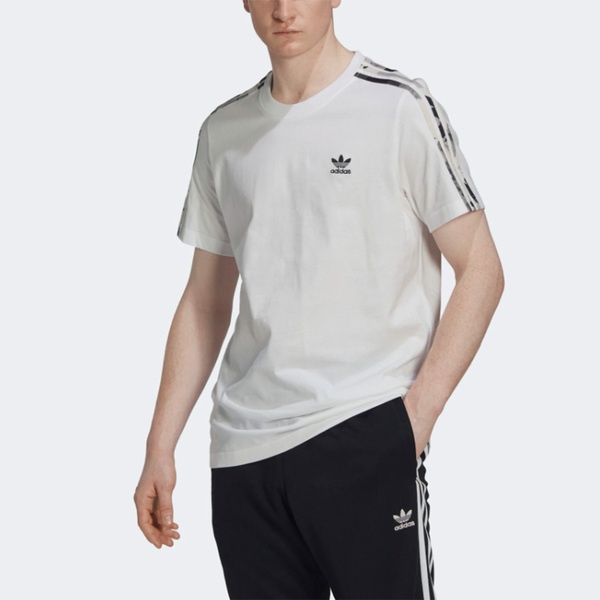 Adidas Camo 3str Tee HK2798 男 短袖 上衣 T恤 國際版 經典 休閒 棉質 迷彩 白