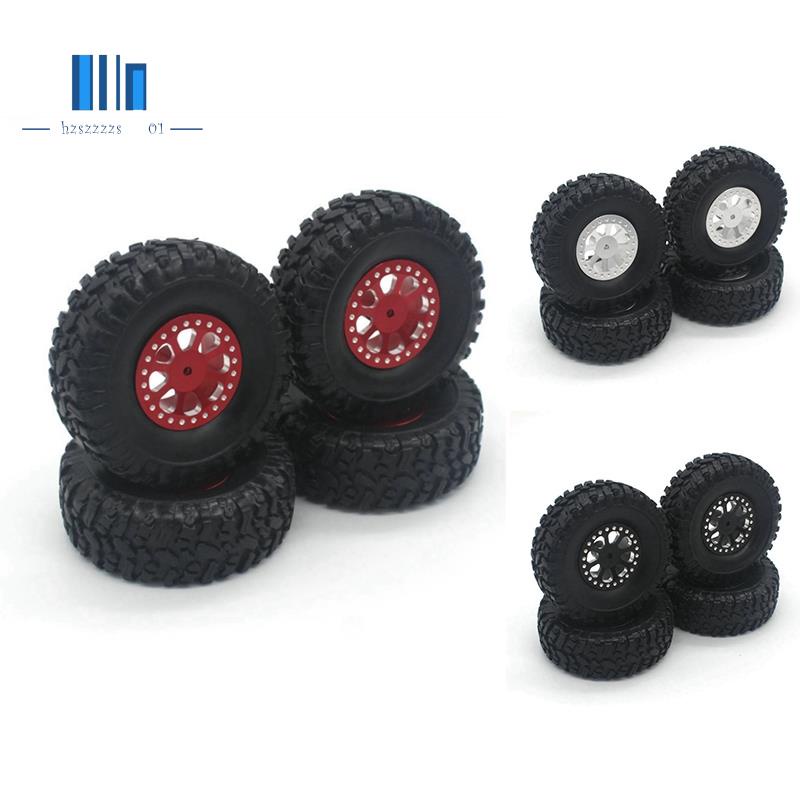 4 件裝 67 毫米輪胎輪胎車輪適用於 MN D90 MN98 MN99S MN78 WPL C14 C24 C34 R