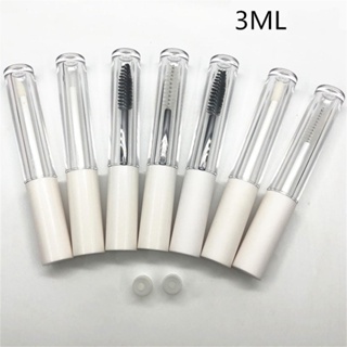 3ml 淺白帽唇彩棒管空透明化妝品眼線液生長瓶睫毛膏睫毛膏管