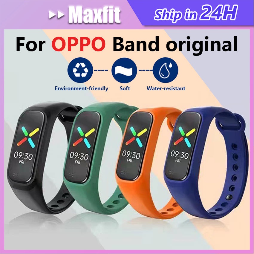 Oppo Band 2 矽膠錶帶替換錶帶 Oppo Band 矽膠材料彩色素色