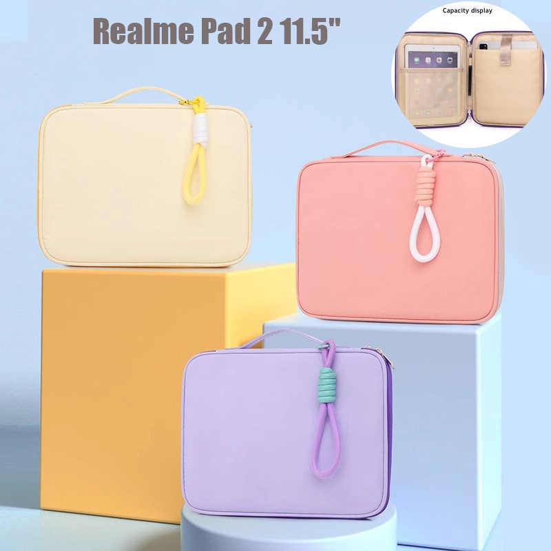 適用於 OPPO Realme Pad 2 Pad2 保護套 11.5 英寸平板電腦 2023 防震袋包手提包的平板電腦