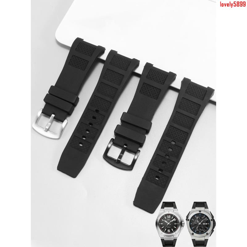 《新品上新價》代用IWC萬國矽膠手錶帶工程師IW323601 IW376501男士凹口橡膠錶鏈