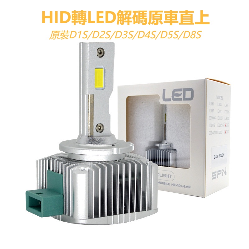 【台灣現貨】適用豐田 寶馬 LED D1S D2S D3S D4S 高亮45W汽車大燈氙氣燈升級LED無損直上帶解碼