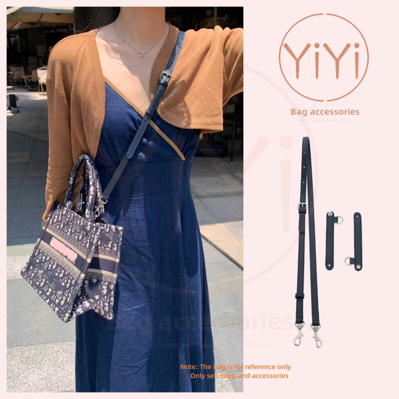【YiYi】Dior 背带 適用於BOOK TOTE 包包改造配件 免打孔 真皮背帶  斜背带 6CM宽 帆布背帶