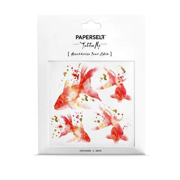 PAPERSELF紋身貼紙－金魚 Rouge ： Goldfish【金石堂】