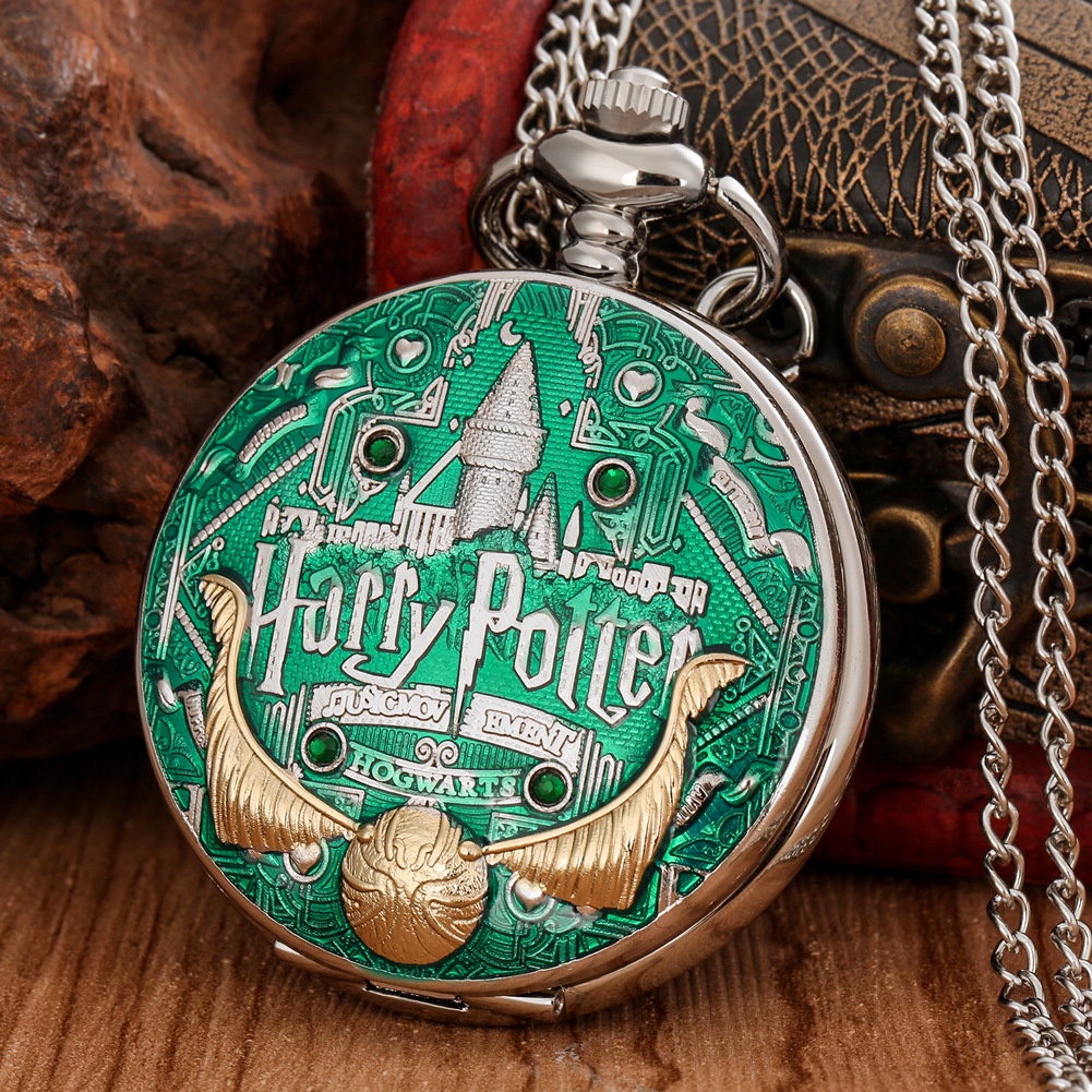 哈利波特同款懷錶 城堡魔法學院周邊紀念禮品石英錶