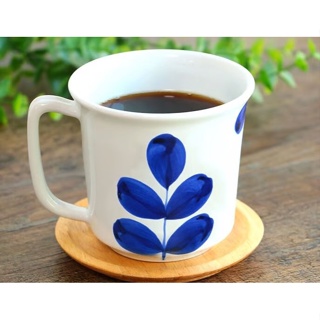 現貨 日本製 有田燒 北歐風 手繪植物 陶瓷 馬克杯 日式餐具 輕量 咖啡杯 茶杯 水杯 杯子 杯 富士通販