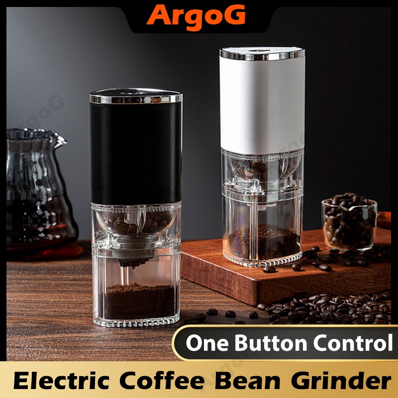 電動咖啡豆研磨機自動便攜式咖啡豆研磨機,帶可調節毛刺 Usb 可充電咖啡研磨機