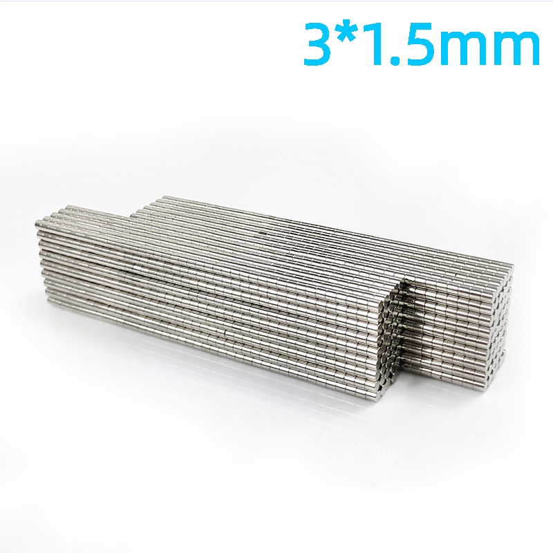 強磁圓形磁鐵小吸鐵石教具貼片直徑3*1.5mm 釹鐵硼強力磁鋼磁石