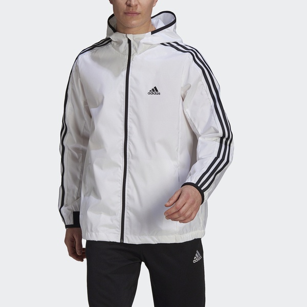 Adidas M Wv Wb GQ0623 男 連帽外套 舒適 運動 休閒 輕量 風衣 亞洲尺寸 白黑
