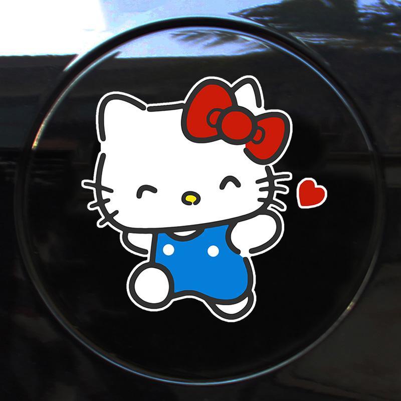 Hello Kitty歡笑奔跑凱蒂貓車貼車身裝飾機車貼