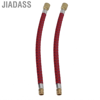 Jiadass 充氣機延長軟管自行車打氣筒雙閥設計適用於家庭戶外
