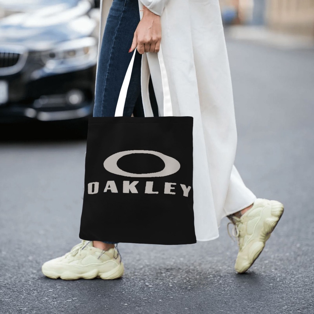 Oakley 女士購物袋學生手提包韓國藝術簡約帆佈單肩學費包