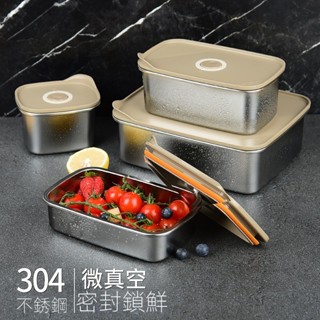【3Q現貨】保鮮盒 可設置時間 食品級304不鏽鋼密封盒 實物儲存盒 專用冷凍套裝 可收納便當盒 新品上市