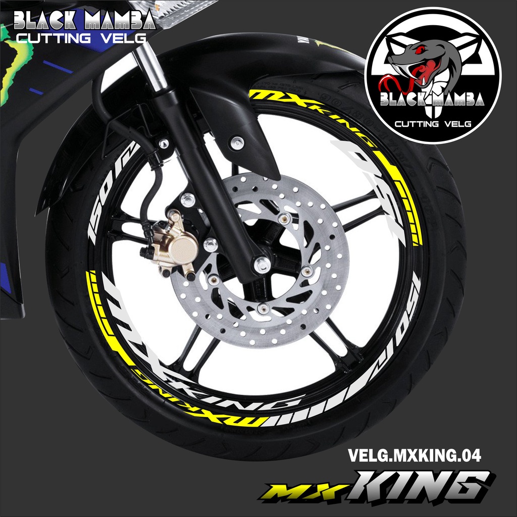 山葉 切割貼紙輪輞 MX KING STICKER LIS 列表變化輪胎/VELG YAMAHA MX KING 04