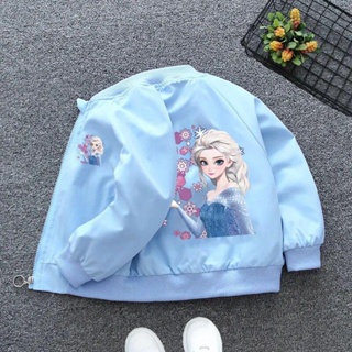 Premium Bomber Jackets Figure 3 Frozen Elsa 1 兒童飛行員夾克防水飛行員夾克
