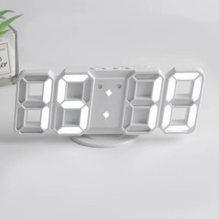 3D立體鍾 LED鬧鐘 跨境熱銷款 客廳3D掛牆鍾數字鐘