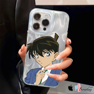 IPhone 6 7 X XR XS MAX Plus Bling 卡通時尚藝術藍色帥氣名偵探柯南手機殼