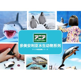 【BTF】TOMY多美安利亞模擬海洋動物模型玩具海底世界海龜鯨鯊魚海豚鱷魚 EOMD