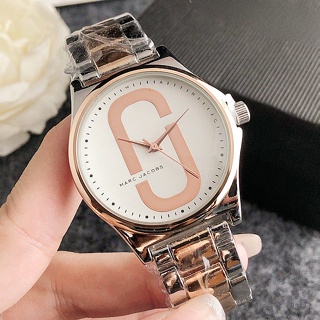 [帶盒] Marc Jacobs 女士時尚手錶奢華石英手錶配不銹鋼錶帶