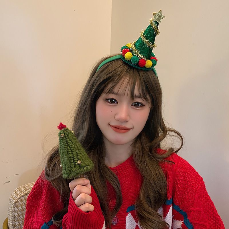 [現貨] 聖誕節 聖誕節髮夾 聖誕節髮卡 聖誕節頭飾 可愛搞怪聖誕帽 髮箍卡通聖誕樹 髮卡拍照聚會裝扮頭箍