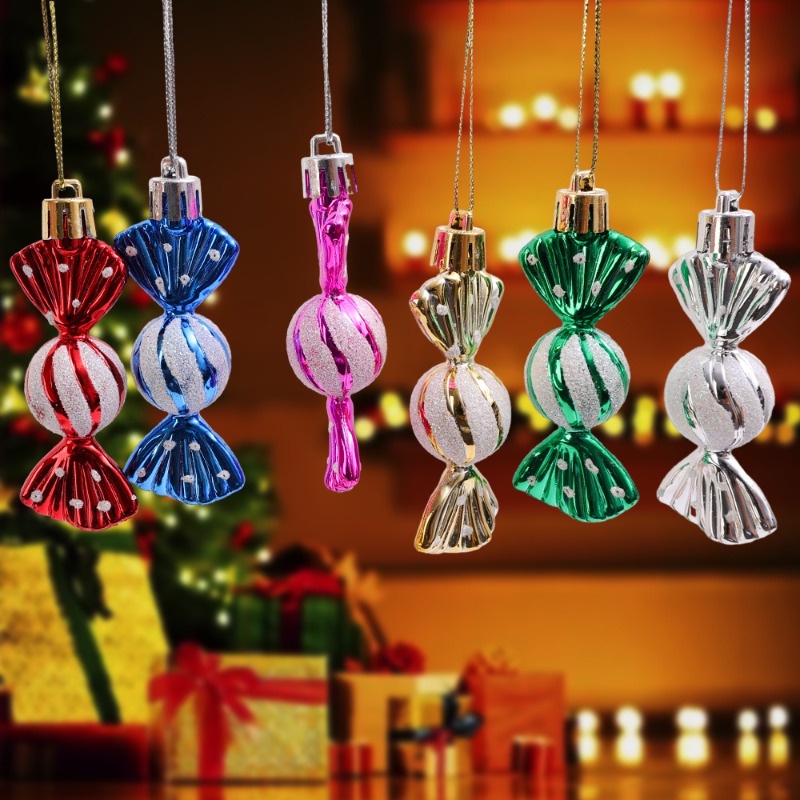 [熱銷] [聖誕節頂部精選] 聖誕紅白糖果手杖裝飾品聖誕樹掛飾拐杖吊墜家居聖誕新年納維達裝飾