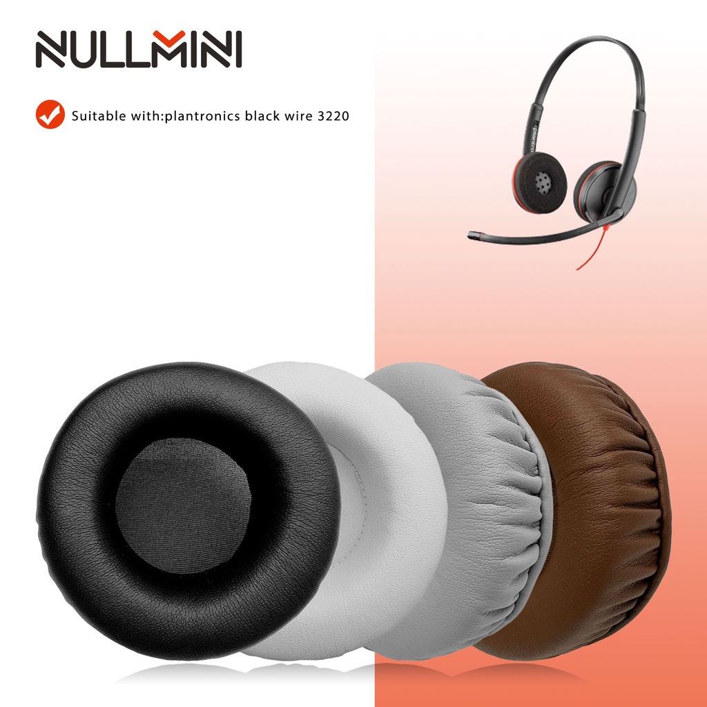 PLANTRONICS Nullmini 替換耳墊適用於繽特力黑線 3220 耳機耳墊耳罩套耳機