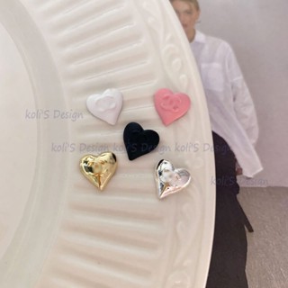 新款法式小香風美甲飾品 C家logo甜美輕奢粉色奶油噴漆金銀磨砂超仙愛心大牌指甲裝飾品馬卡龍富家DIY❀Koli美甲設計