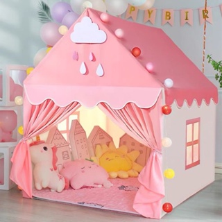 現貨秒髮 新款 兒童帳篷室內女孩公主城堡傢用小房子戶外遊戲屋寶寶分床神器玩具兒童玩具 生日禮物 寶寶禮物 男孩女孩