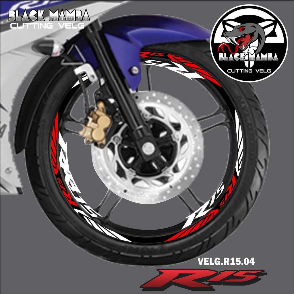 山葉 切割貼紙輪輞 R15 STICKER LIS 列表變化輪胎/VELG YAMAHA R15 04