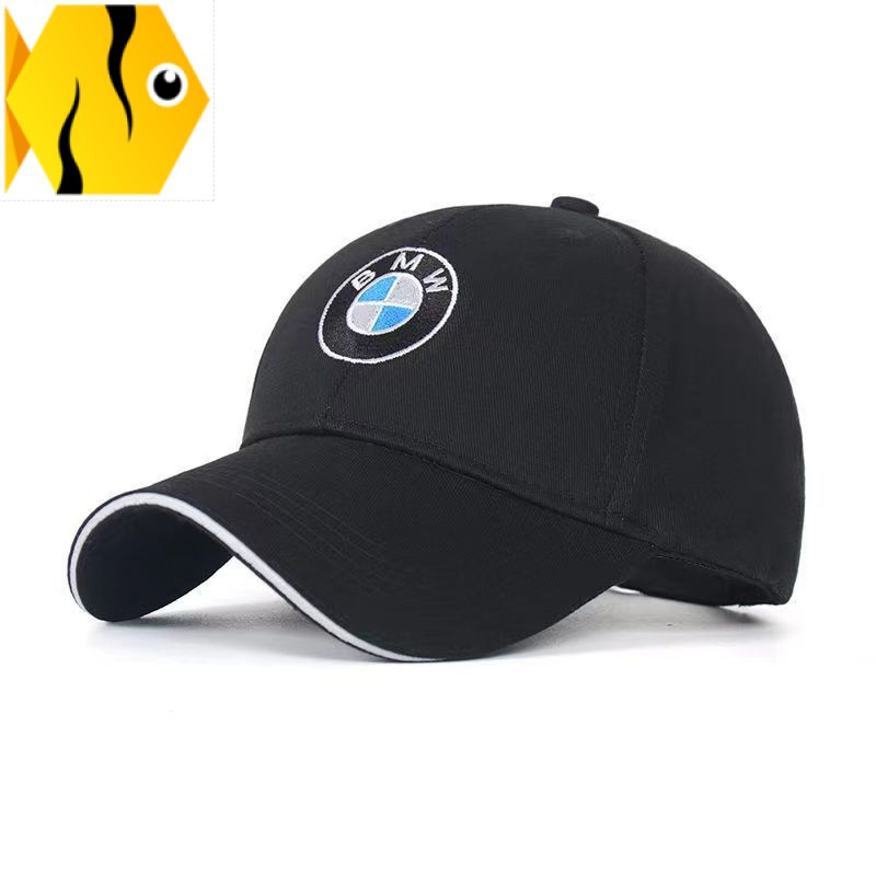 【BMW 現貨】賓士f35 e46 寶馬帽子賽車棒球帽F1賽車男女戶寶馬帽子外運動車標鴨舌帽