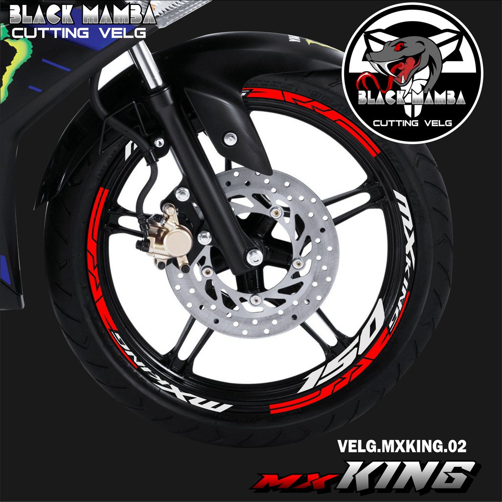 山葉 切割貼紙輪輞 MX KING STICKER LIS 列表變化輪胎/VELG YAMAHA MX KING 02
