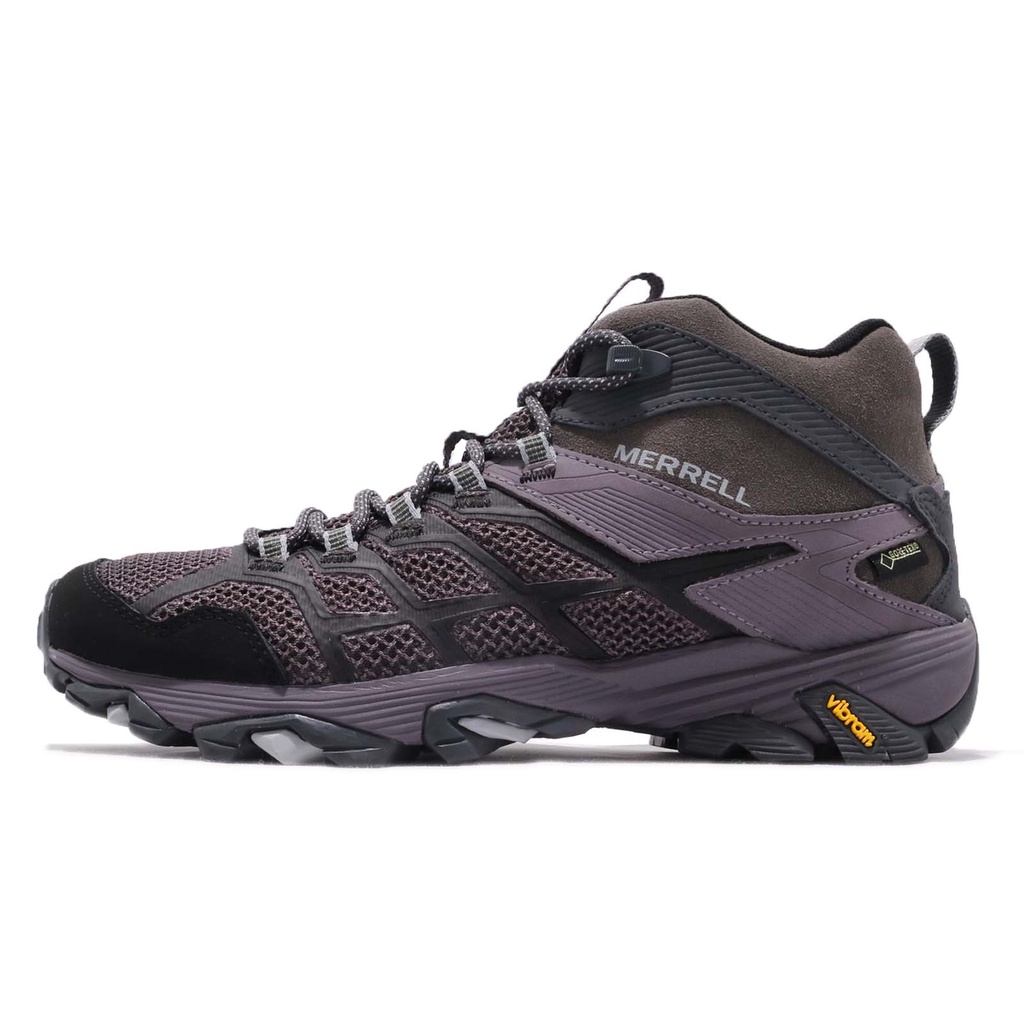 Merrell 戶外鞋 Moab FST 2 Mid GTX 棕 紫 女鞋 登山鞋 黃金大底 【ACS】 ML77482