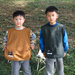 兒童馬甲式圍裙 圍兜 寶寶防髒衣外套 圍兜兜 馬甲防潑水圍兜外套 防潑水幼兒園陶泥班服 畫畫擼貓無袖罩衣 寶寶圍兜 圍兜