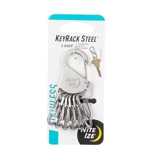 NITE IZE - KeyRack Steel 鑰匙圈（不鏽鋼 × 六組…｜K.T.Tactical 鎧德