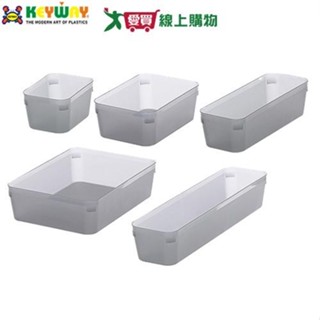 KEYWAY聯府 寶來深型整理盒(1號-5號) 臺灣製 霧面 簡約 收納 置物 整理【愛買】