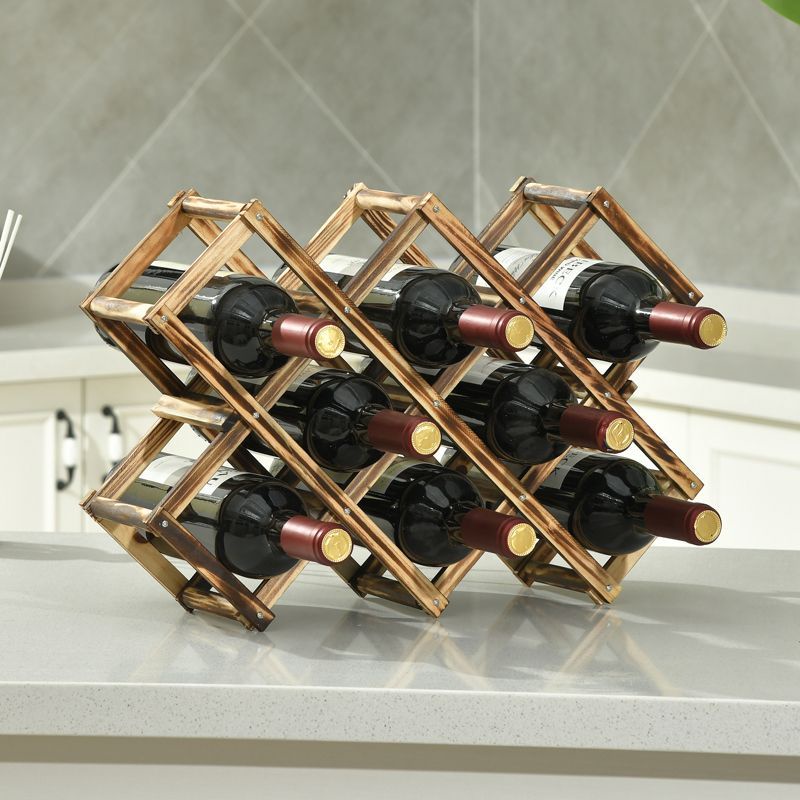 創意實木紅酒架擺件家用紅酒櫃架客廳葡萄酒架餐廳木質紅酒展示架