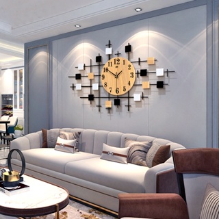 客廳簡約靜音 鐘錶掛鐘實木 產品 電子裝飾時鐘家居創意北歐