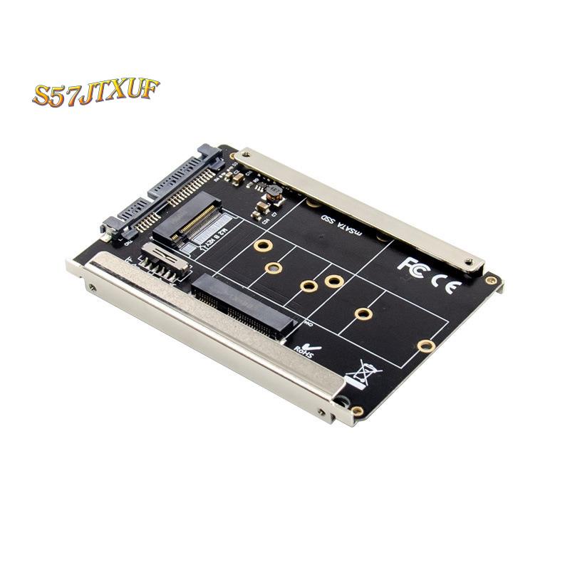 Ssd 適配器鐵支架轉接卡 M.2 NGFF 或 MSATA 到 SATA 3.0 適配器硬盤驅動器 2 合 1 轉換器