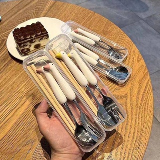 餐具組 餐具組不鏽鋼 不鏽鋼兒童湯匙 卡通湯匙 304叉子 外出 碗筷 餐具