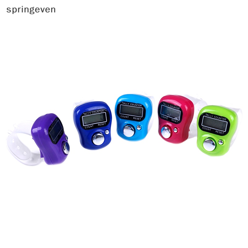 【springeven】電子數字液晶手指計數計數器選擇顏色高爾夫祈禱頭數新
