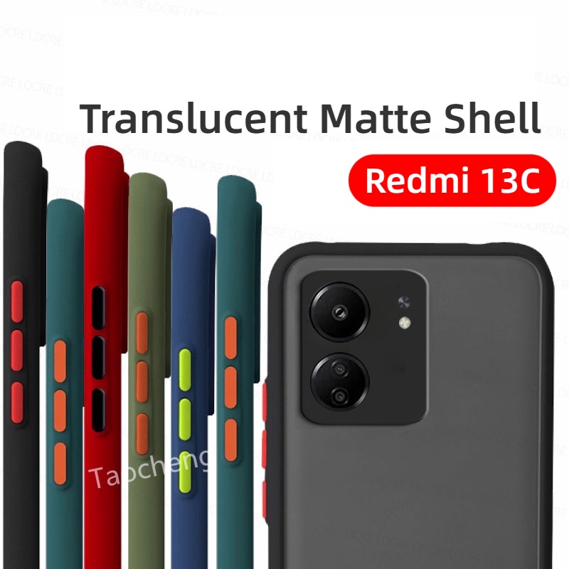 Redmi 13 C 13C Redmi13C 4G 2023 超薄全鏡頭保護啞光外殼啞光紋理後蓋的軟矽膠手機殼