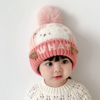 冬天寶寶帽子男女兒童毛線帽秋冬款幼兒園小孩保暖護耳帽