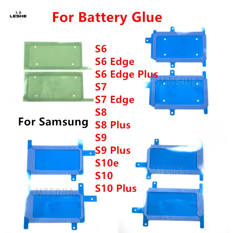SAMSUNG 適用於三星 Galaxy S8 S8+ S9 S10 Plus S10E S6 S7 封邊膠電池膠貼紙防