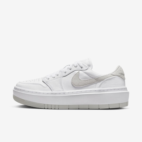 Nike Wmns Air Jordan 1 Elevate Low 女 休閒鞋 厚底 白灰 [DH7004-110]