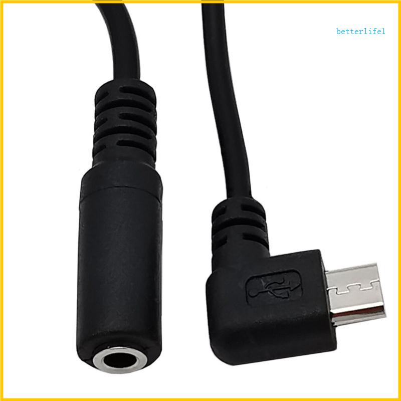 Btm Micro USB 插孔轉 3 5 毫米耳機耳機適配器插座電纜出色的音線替換 15 厘米