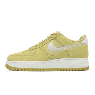 Nike 休閒鞋 Air Force 1 07 LV8 男鞋 淡奶黃 白 麂皮 AF1 [ACS] HJ4465-700