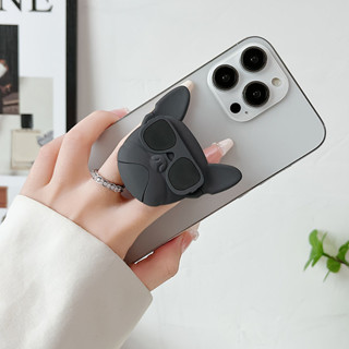XIAOMI SAMSUNG 可愛的 3D 狗手機支架時尚手機配件適用於 iPhone 三星小米手機殼可伸縮手機支架