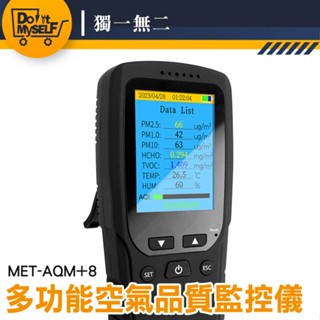 【獨一無二】PM2.5空氣品質監控儀 無塵室監測 AQM+8 懸浮微粒 空氣偵測器 微粒質量檢測儀 甲醛 TVOC