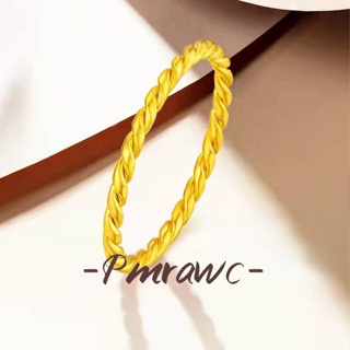 Pmrawc | Twist 細戒指簡約簡約手鍊鍍金戒指時尚女士戒指 FJ437